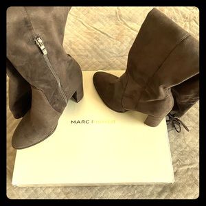 New! Marc Fisher Taupe Suede Over the Knee Boots